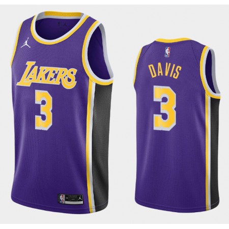 Herren NBA Los Angeles Lakers Trikot Anthony Davis 3 Jordan Brand 2020-2021 Statement Edition Swingman